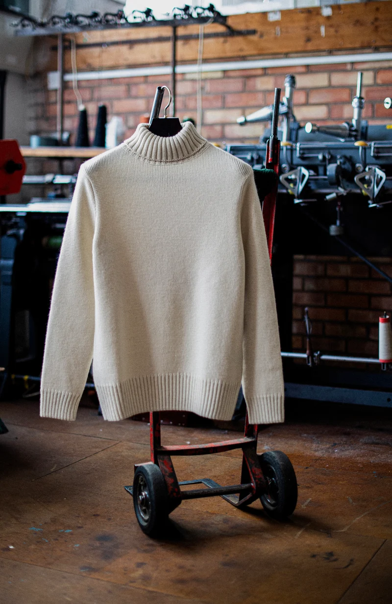 The Fitted Submariner - Roll Neck Merino Wool Jumper