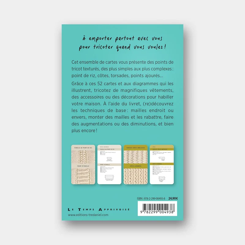Points de Tricot, 52 Cartes pour Apprendre les Textures - Claire Crompton