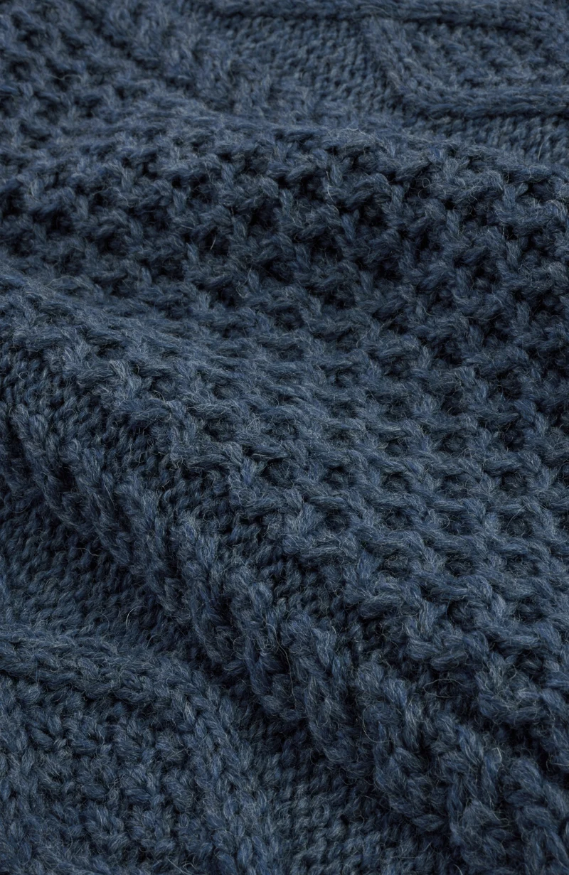Mens Chunky Merino Wool Fisherman's Jumper