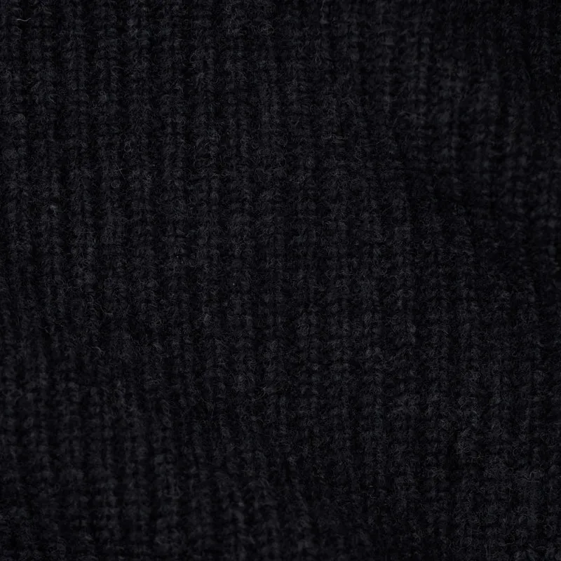 Lambswool Ribbed Triangle Scarf