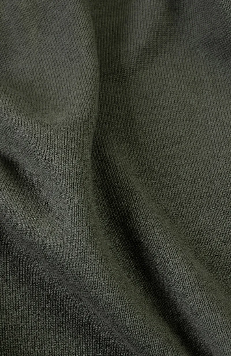 Mens Lightweight Organic Cotton Linen Saddle Shoulder Jumper
