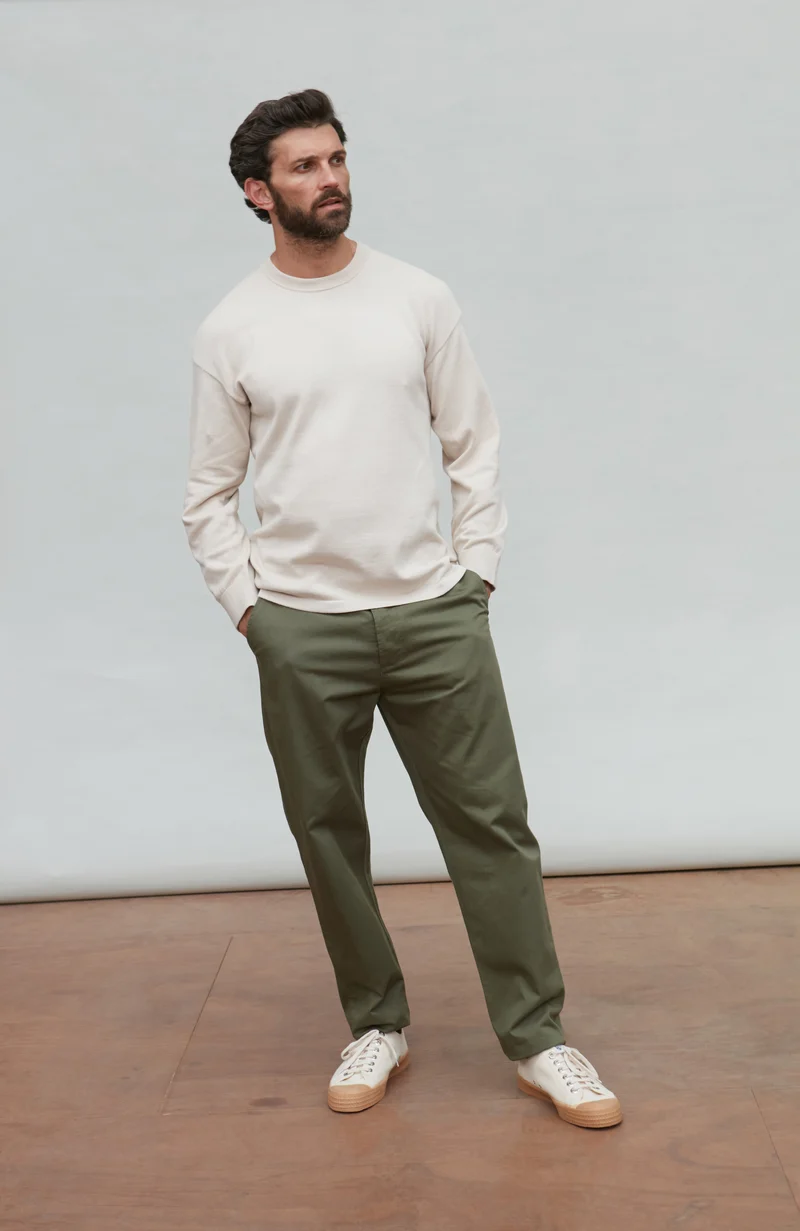 Mens Lightweight Cotton Oversized Knitted Top