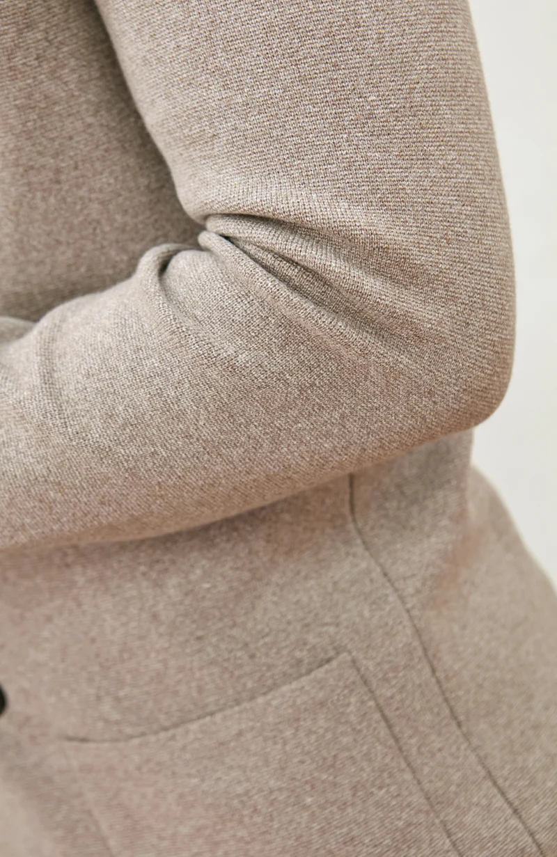 Mens Lightweight Cotton Double Breasted Knitted Blazer