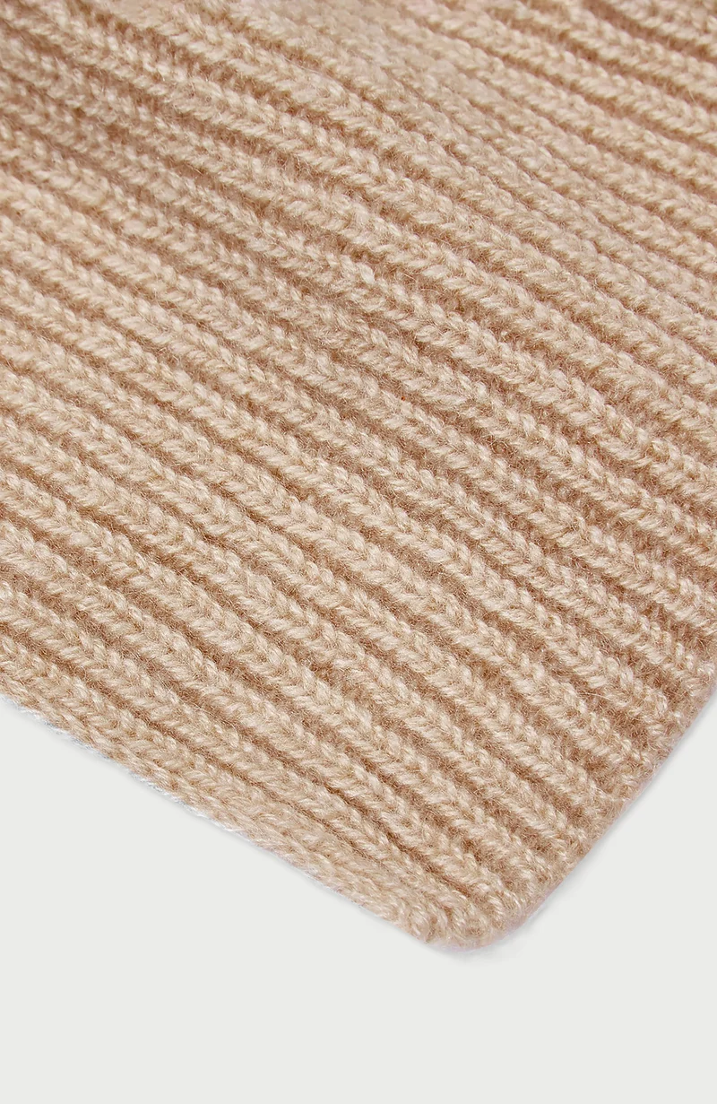 100% Cashmere Ribbed Scarf