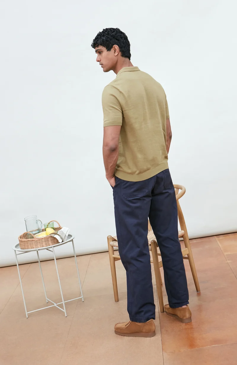 Mens Ultra Fine Cotton Short Sleeve Polo Shirt