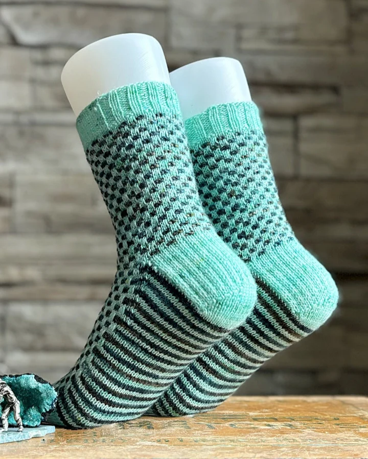 Sugar Cube Socks | Knitting Pattern and Optional Kits