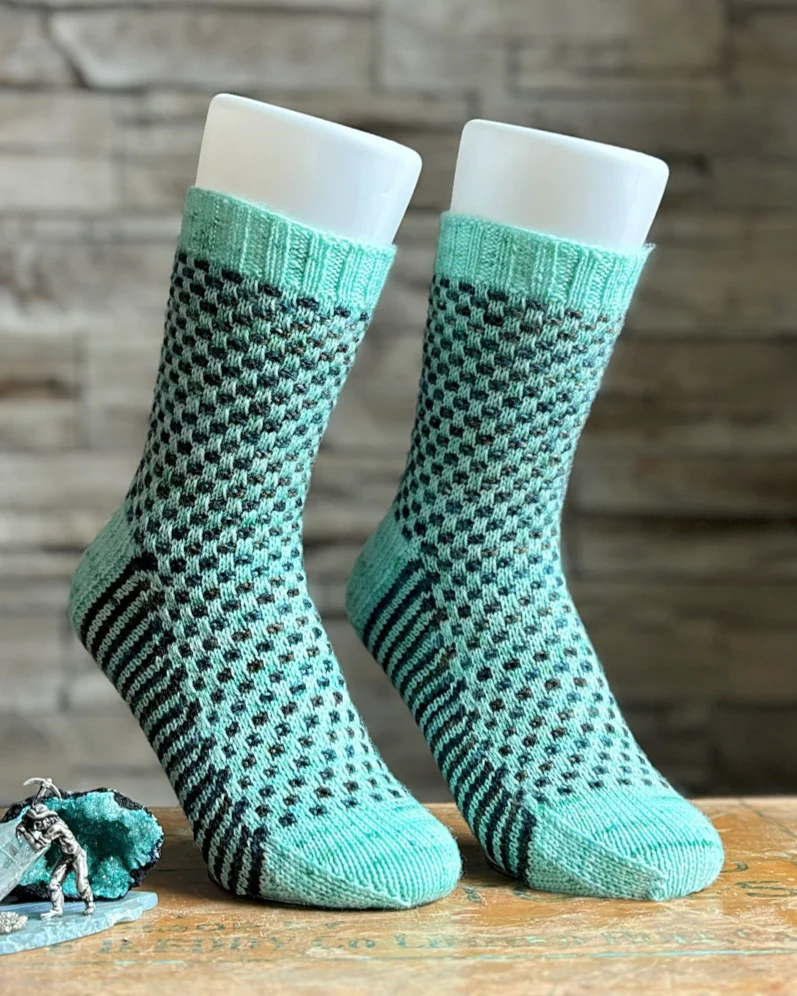 Sugar Cube Socks | Knitting Pattern and Optional Kits