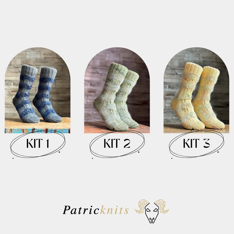 Chevy Chevrons Socks | Knitting pattern and Optional kits