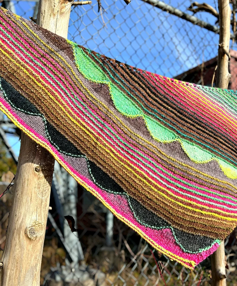 Octopus Garden Shawl | Free Knitting Pattern and Optional Kits