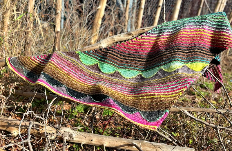 Octopus Garden Shawl | Free Knitting Pattern and Optional Kits