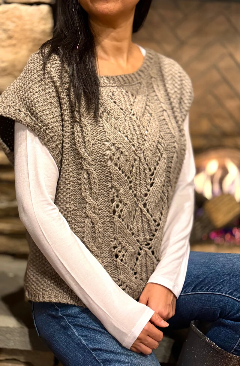 Glendy Vest | Knitting Pattern and Optional Kits
