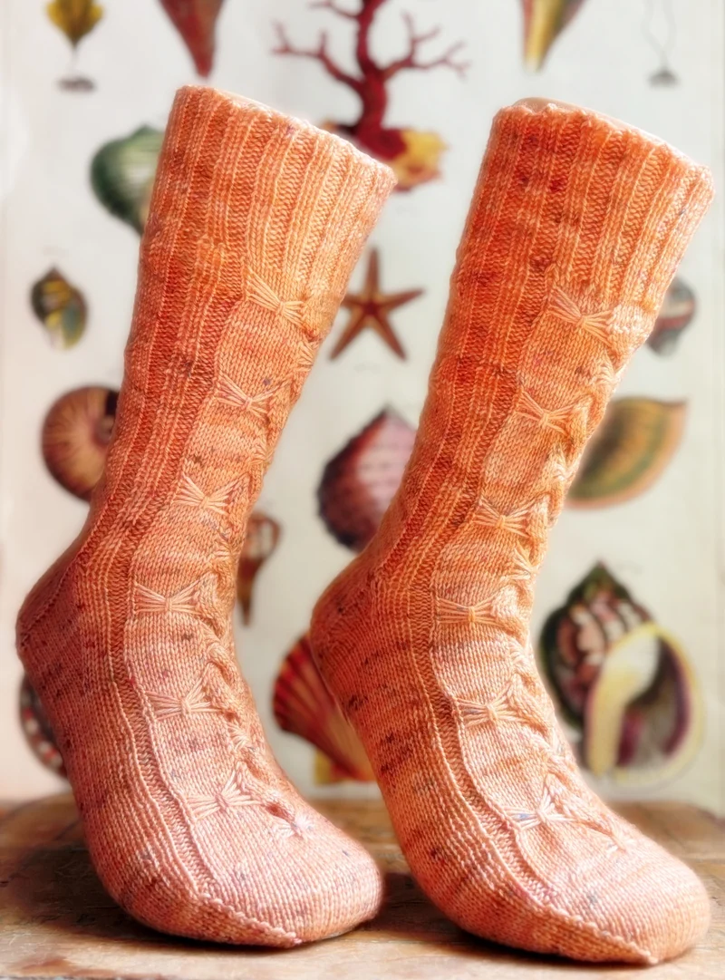 Lever de Rideau Socks | Free Knitting Pattern and Optional kit
