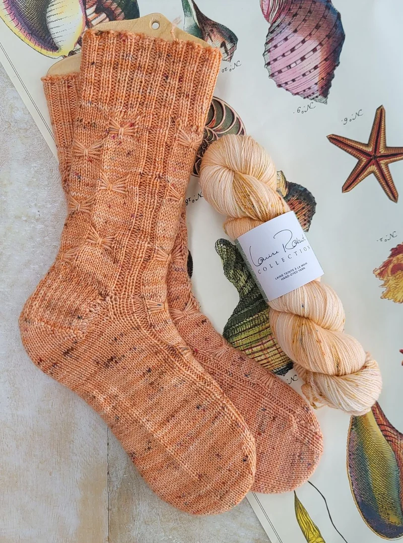 Lever de Rideau Socks | Free Knitting Pattern and Optional kit