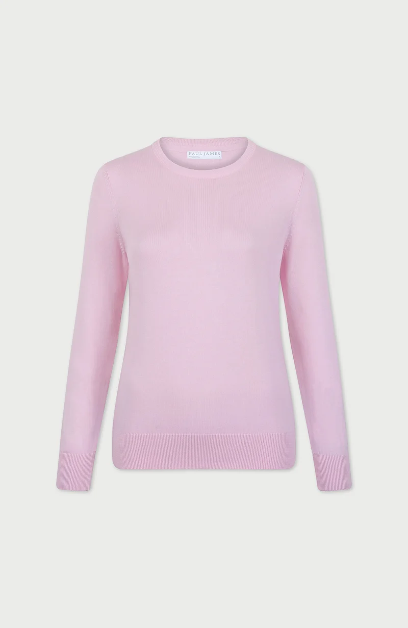 Womens Cotton Crew Neck Jumper