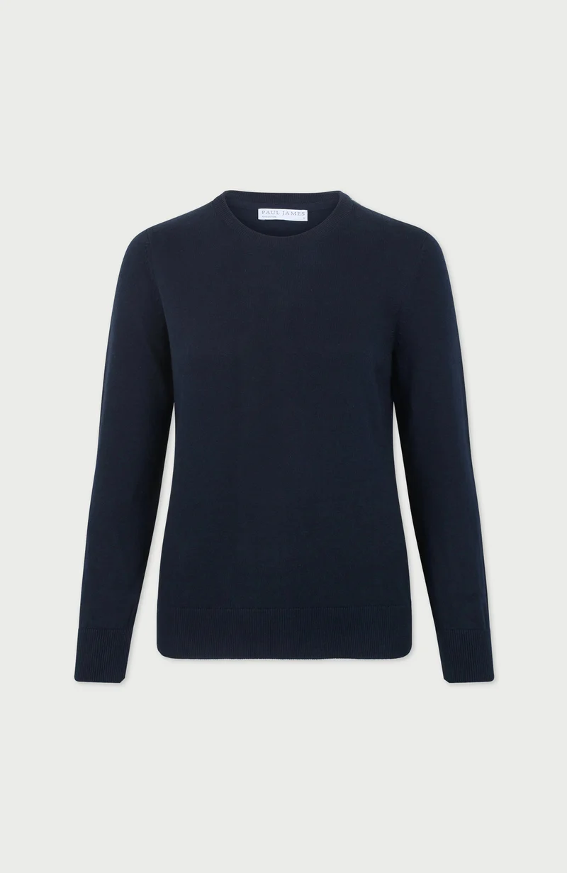Womens Cotton Crew Neck Jumper