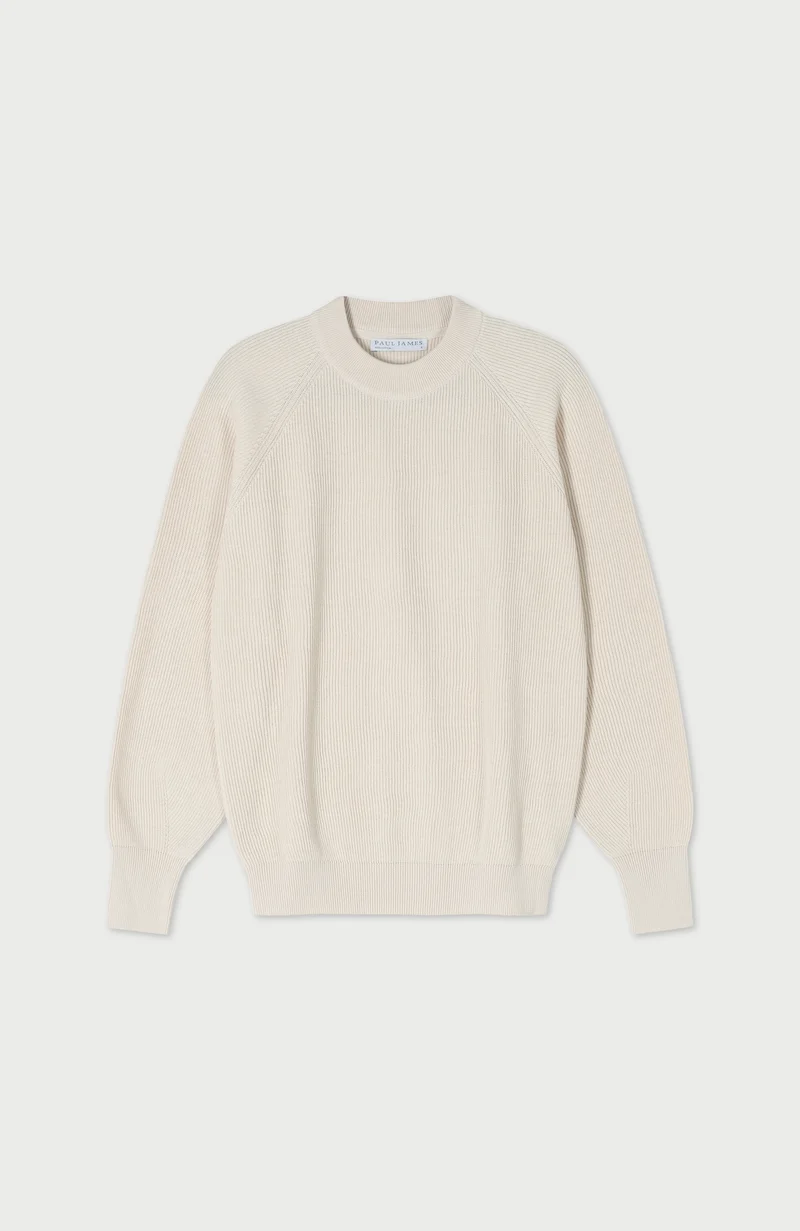 Womens Lightweight Cotton Cley Ribbed Jumper