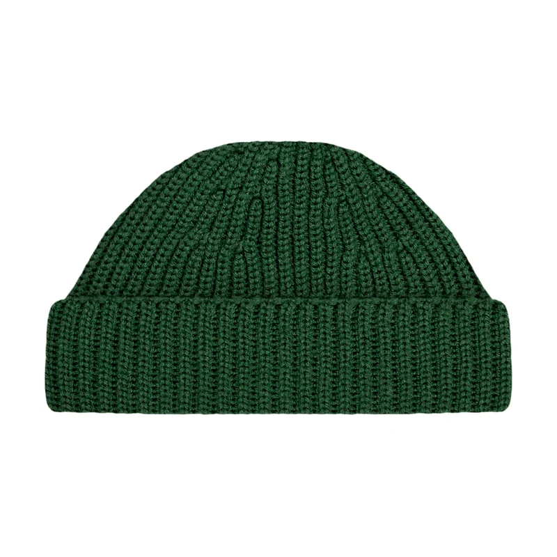 Chunky Extra Fine Merino Ribbed Beanie - Long