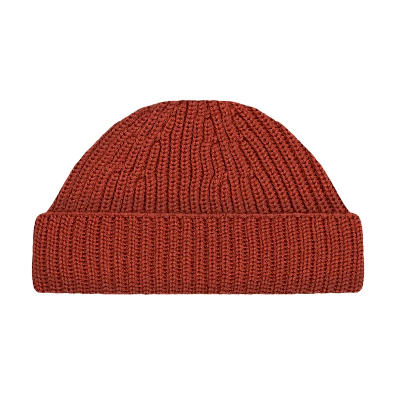 Chunky Extra Fine Merino Ribbed Beanie - Long