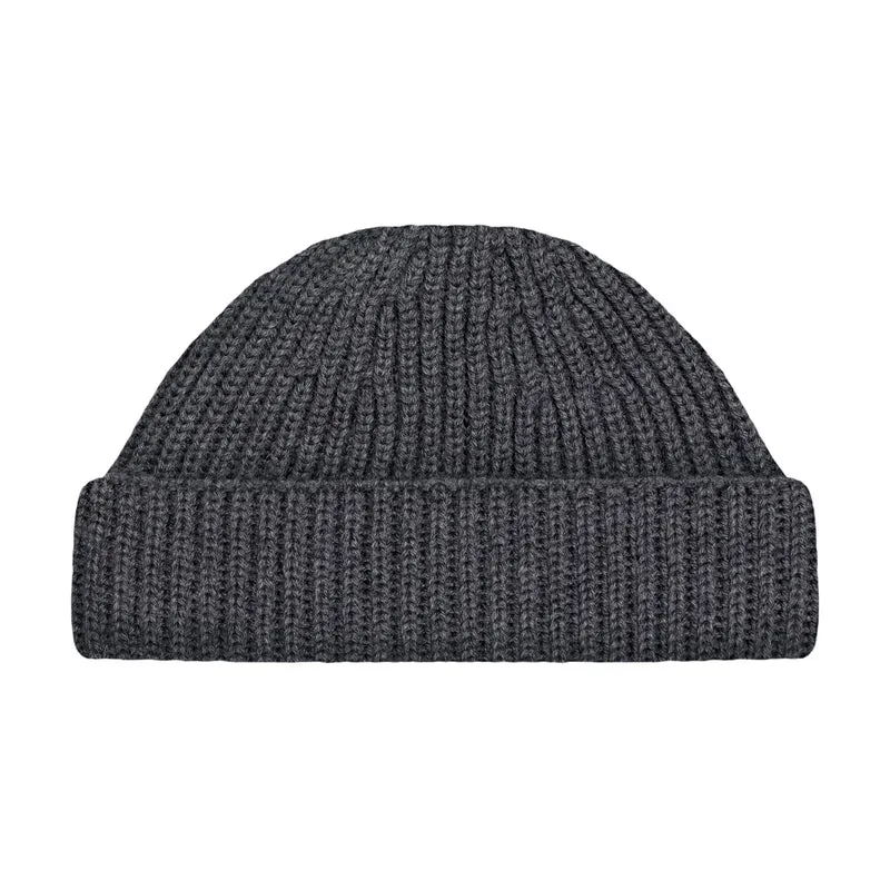 Chunky Extra Fine Merino Ribbed Beanie - Long