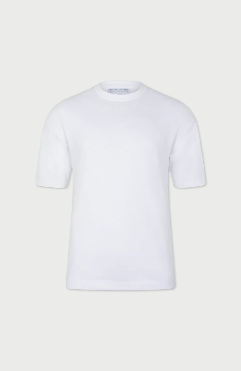 Mens Lightweight Cotton Oversized Knitted T-Shirt