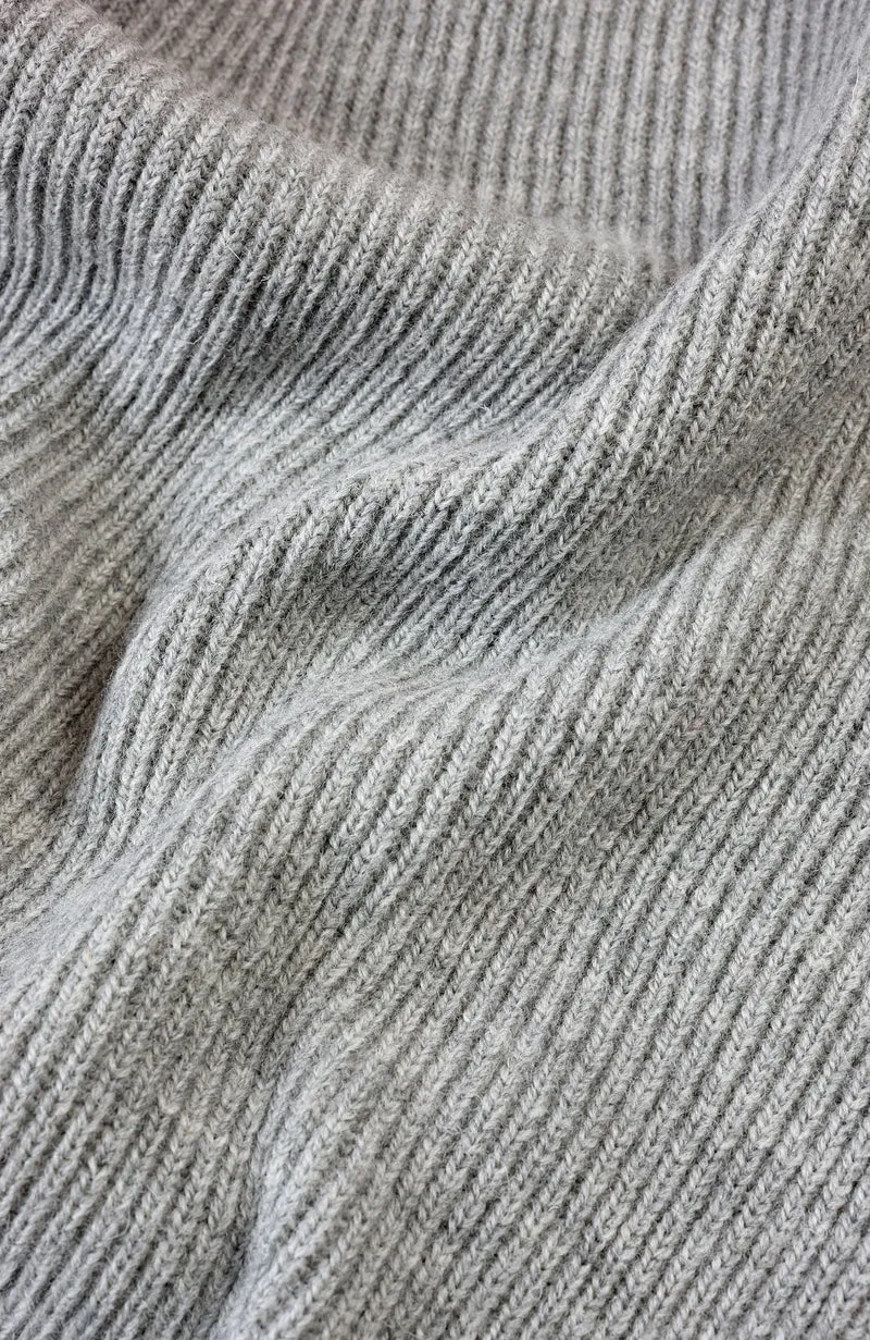 Mens Sheepsoft British Wool Rib Knit Jumper