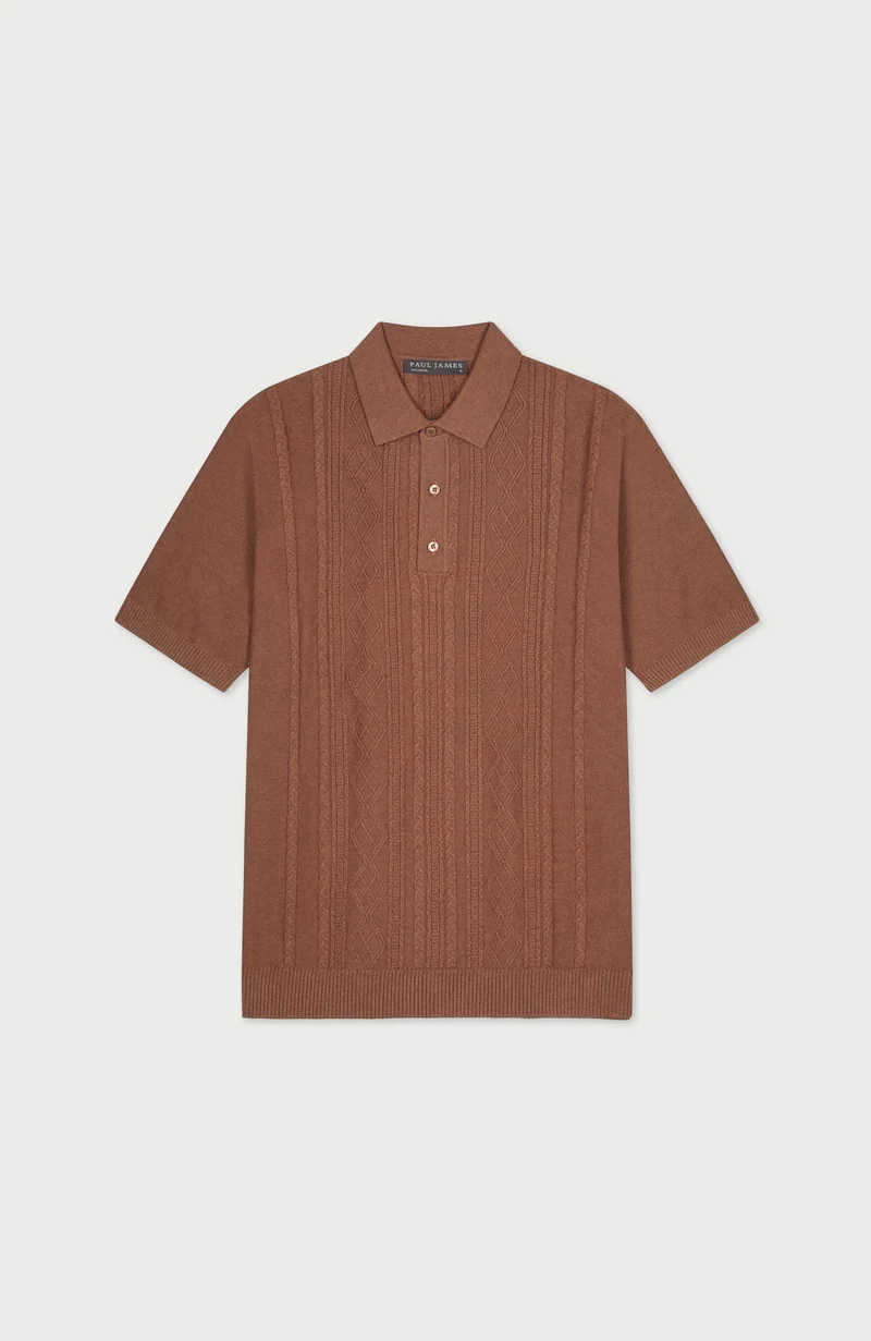 Mens Midweight Cotton Fishermans Polo Shirt