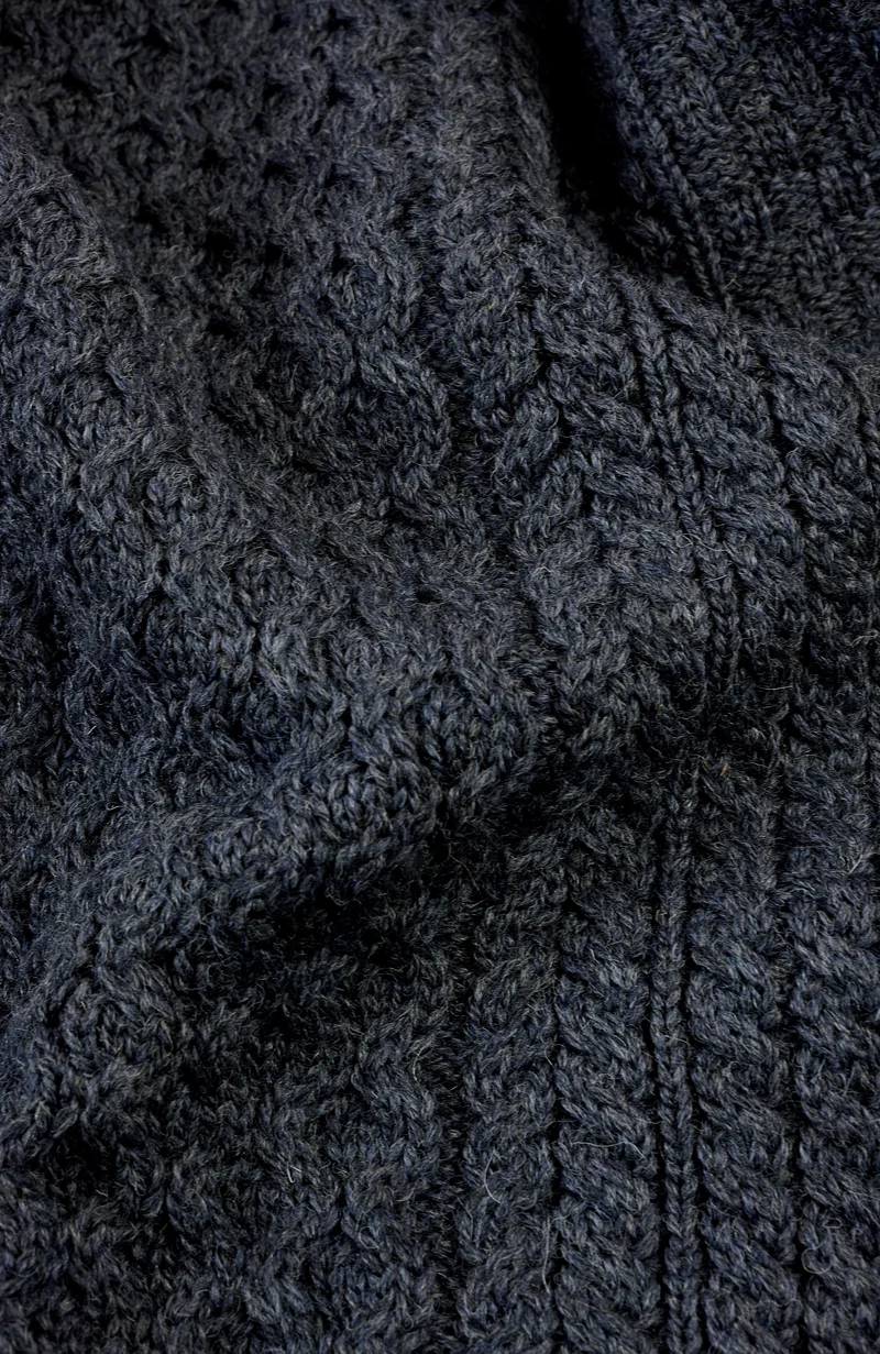 Mens Fisherman's British Wool Cable Jumper