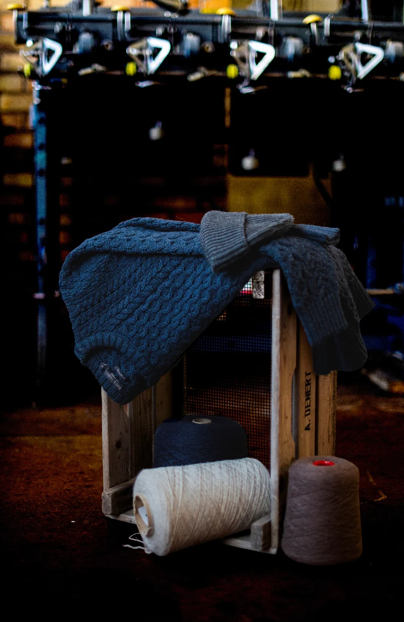 Mens Fisherman's British Wool Cable Jumper