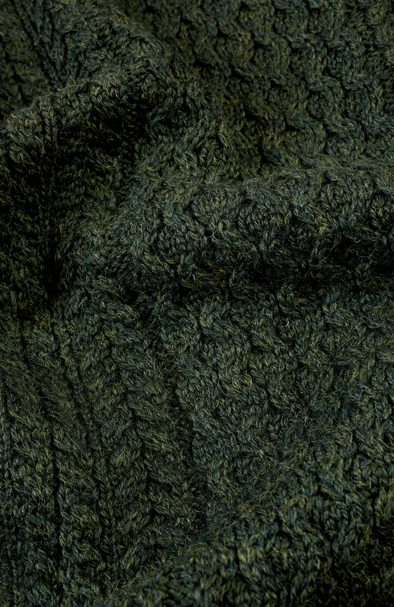 Mens Fisherman's British Wool Cable Jumper