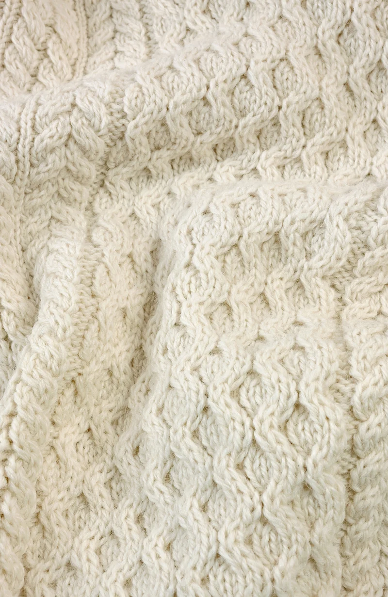 Mens Fisherman's British Wool Cable Jumper