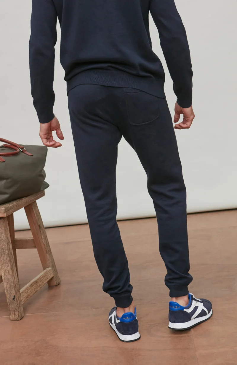 Mens Midweight Cotton Loopback Knitted Joggers
