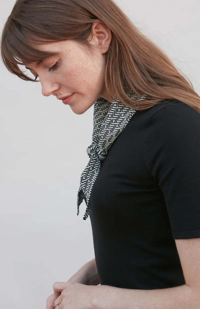 Cotton Two Tone Textured Neckerchief