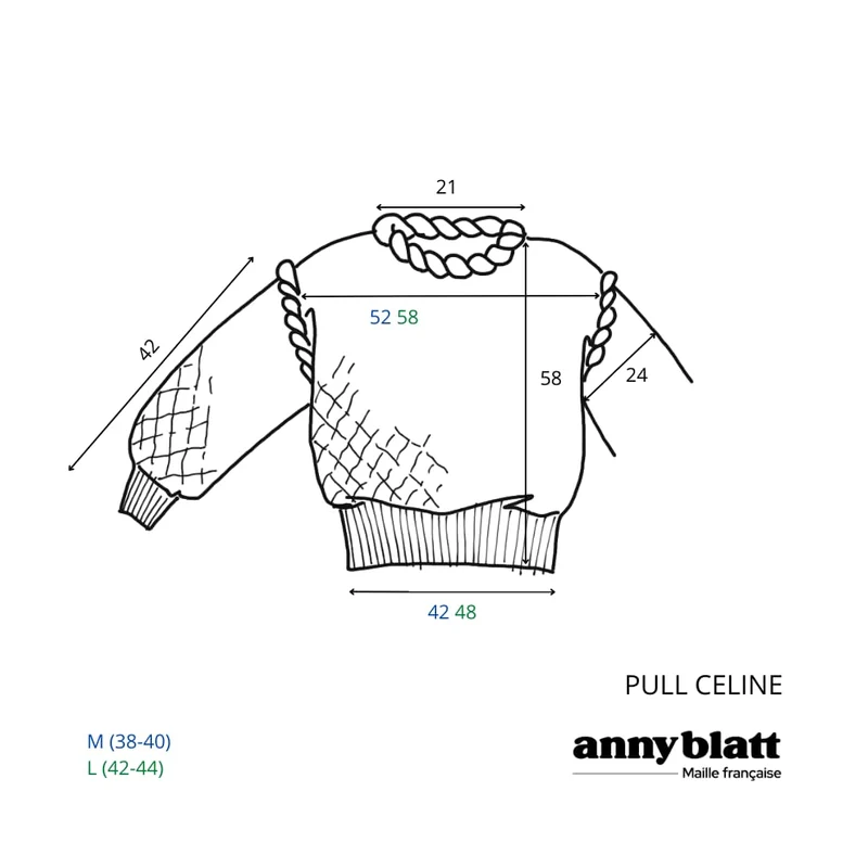 Pull Celine à tricoter.