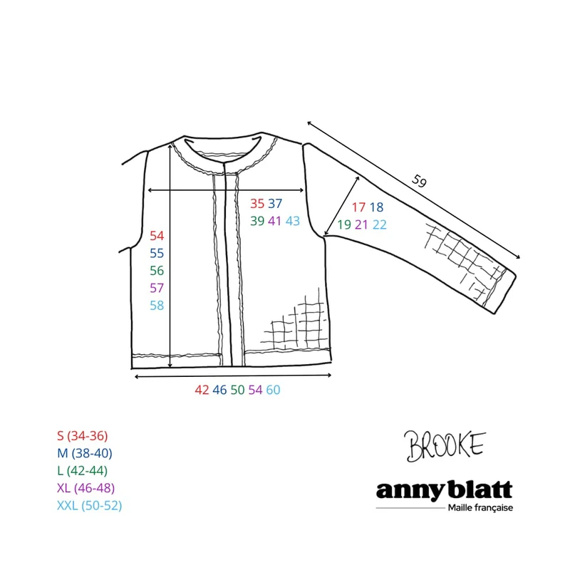 Veste Brooke à tricoter.