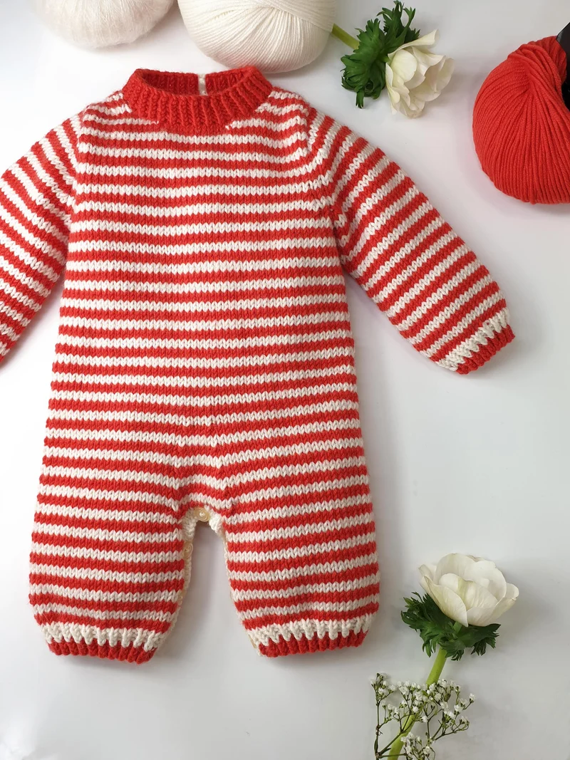 Combinaison bébé Hêtre à tricoter.