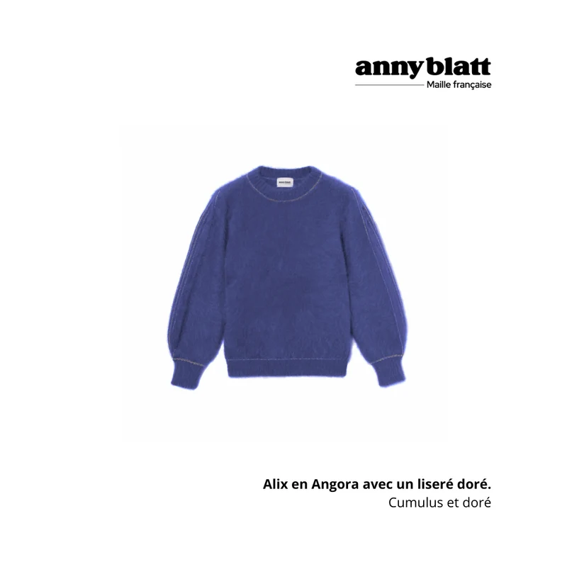 Pull Alix Angora et or - 8 coloris.