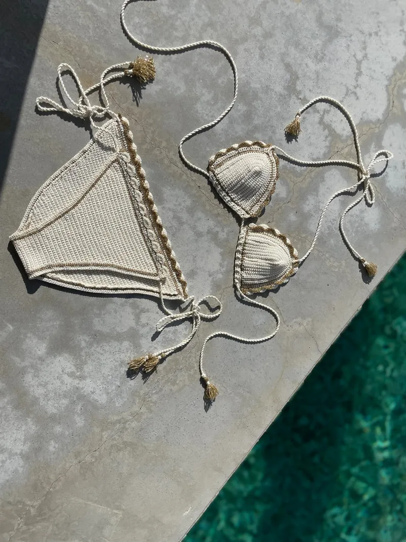 Bikini Tahiti au crochet.