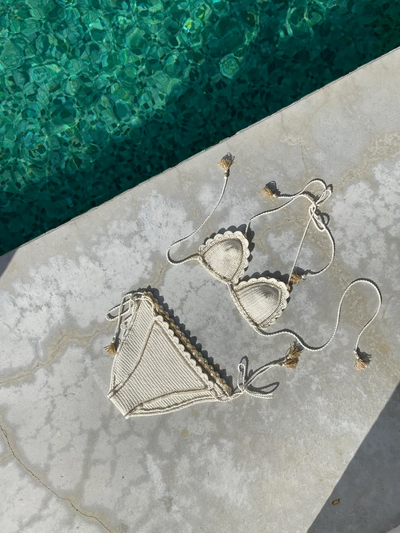 Bikini Tahiti au crochet.