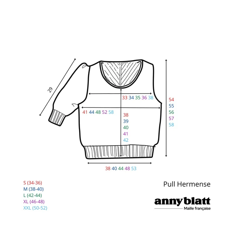 Pull Hermense à tricoter.