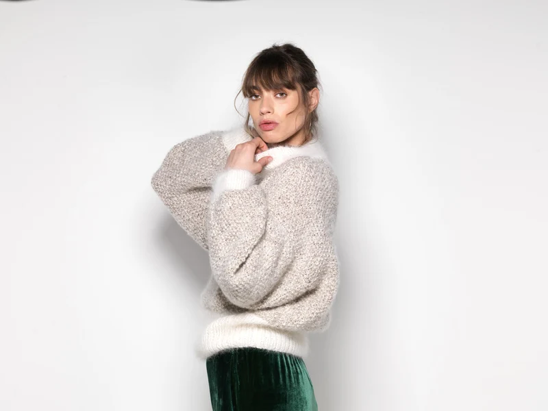 Pull Becky à tricoter.