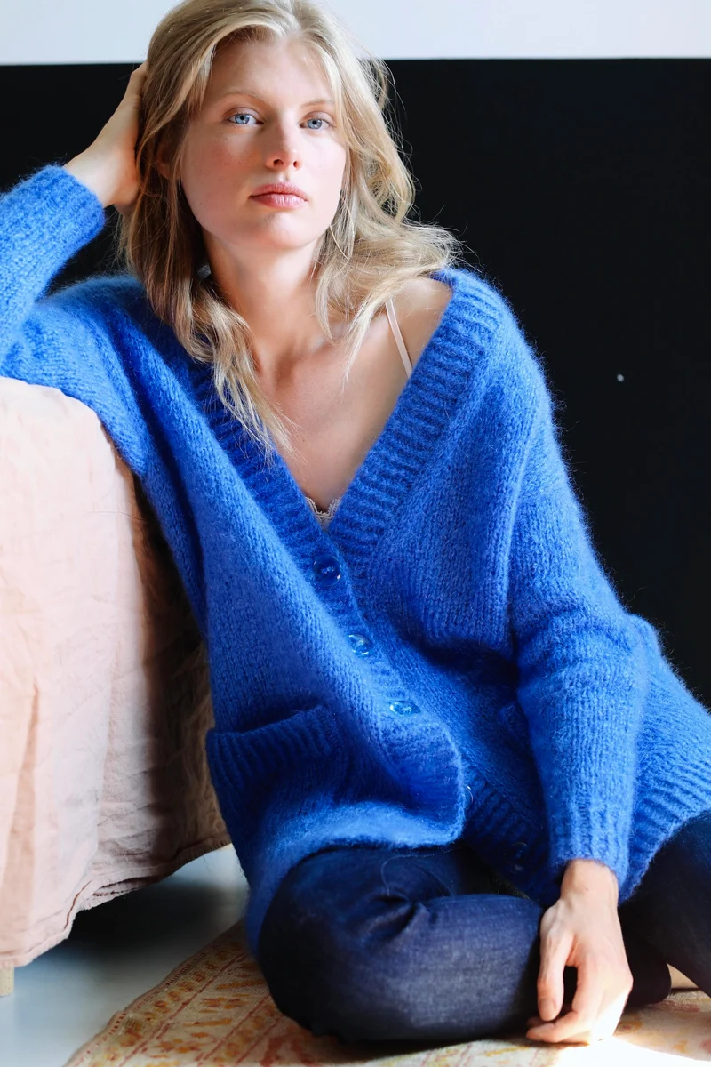 Veste Coralie à tricoter.