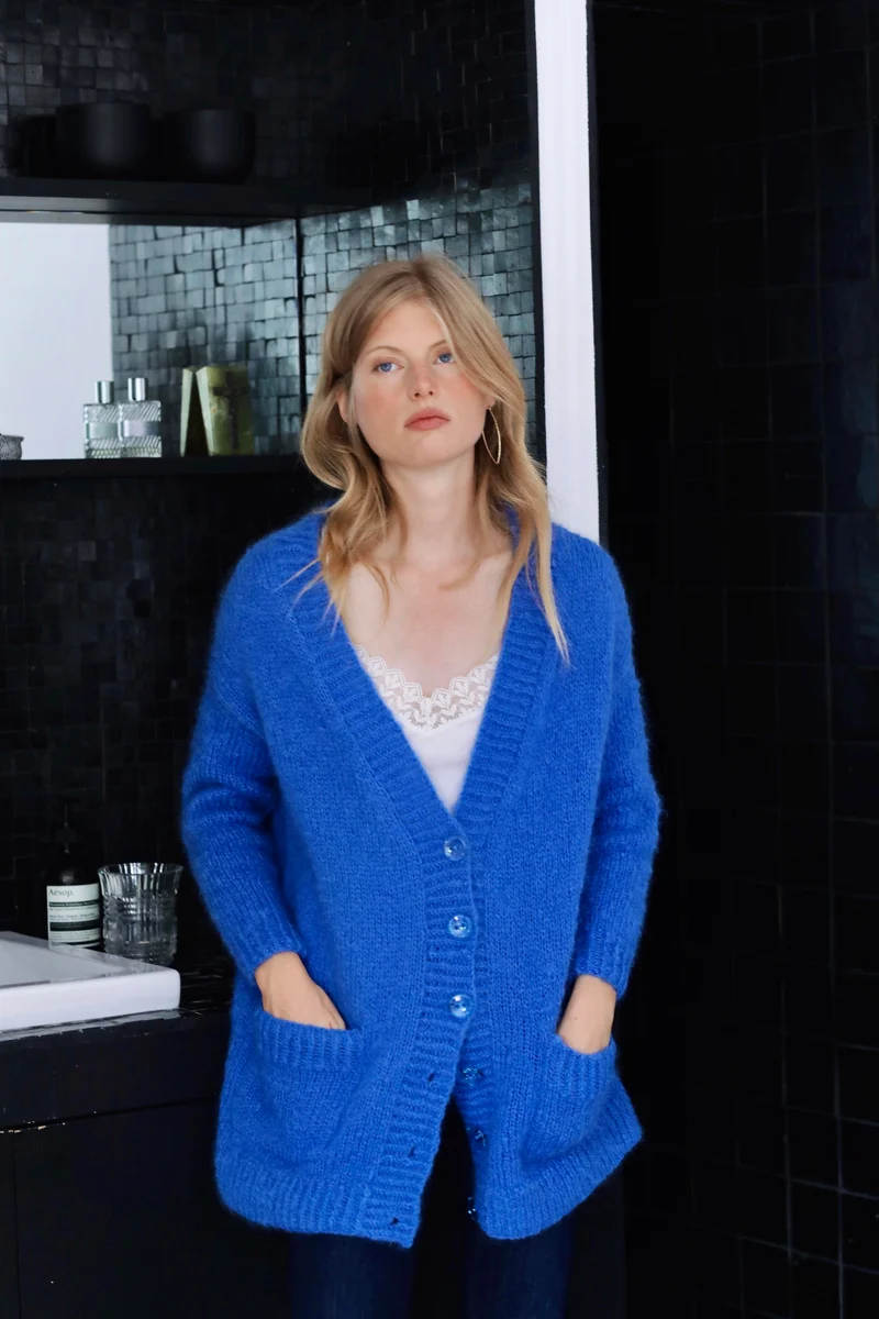 Veste Coralie à tricoter.