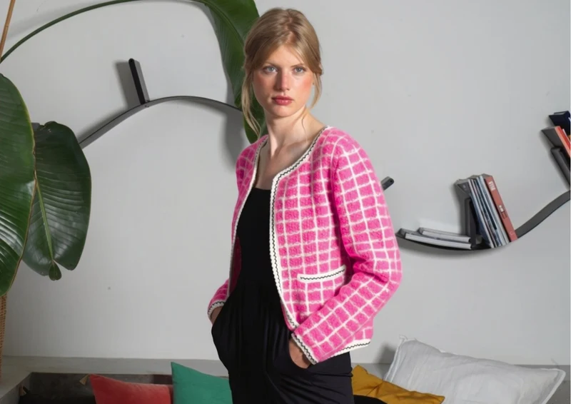 Veste Salomé à tricoter.