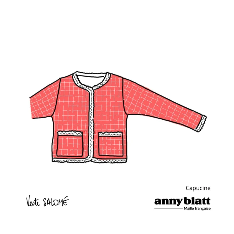 Veste Salomé à tricoter.