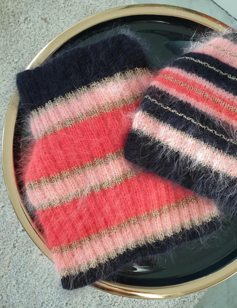 Bonnet et col Les Ménuires à tricoter.