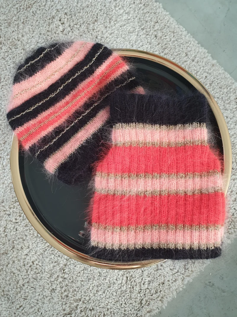 Bonnet et col Les Ménuires à tricoter.