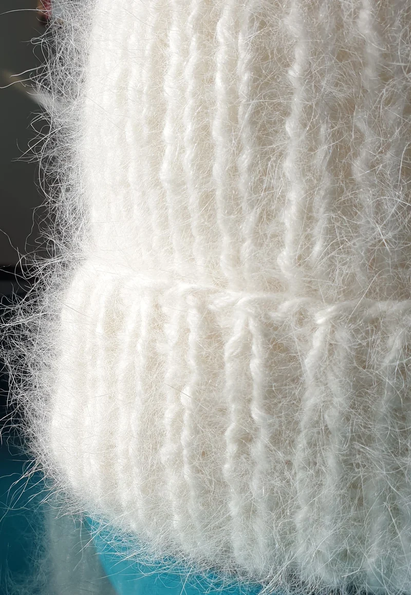 Bonnet Courchevel Angora à tricoter.