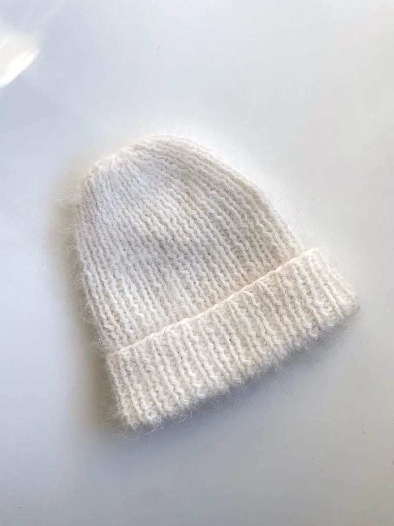 Bonnet Courchevel Angora à tricoter.