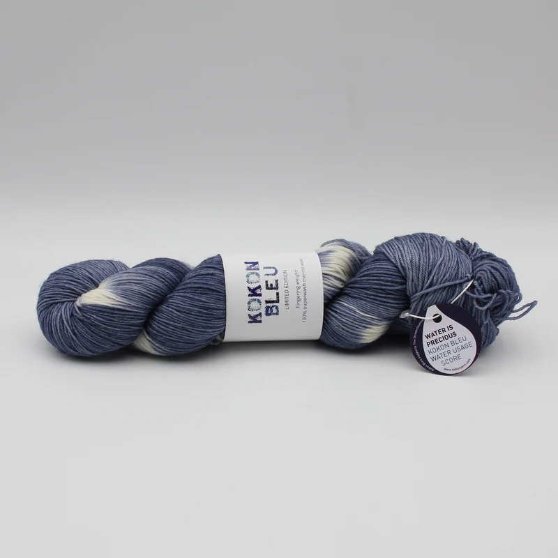 Edition Limitée Bleu Jean-Michel Fingering ou Kidsilk - Kokon