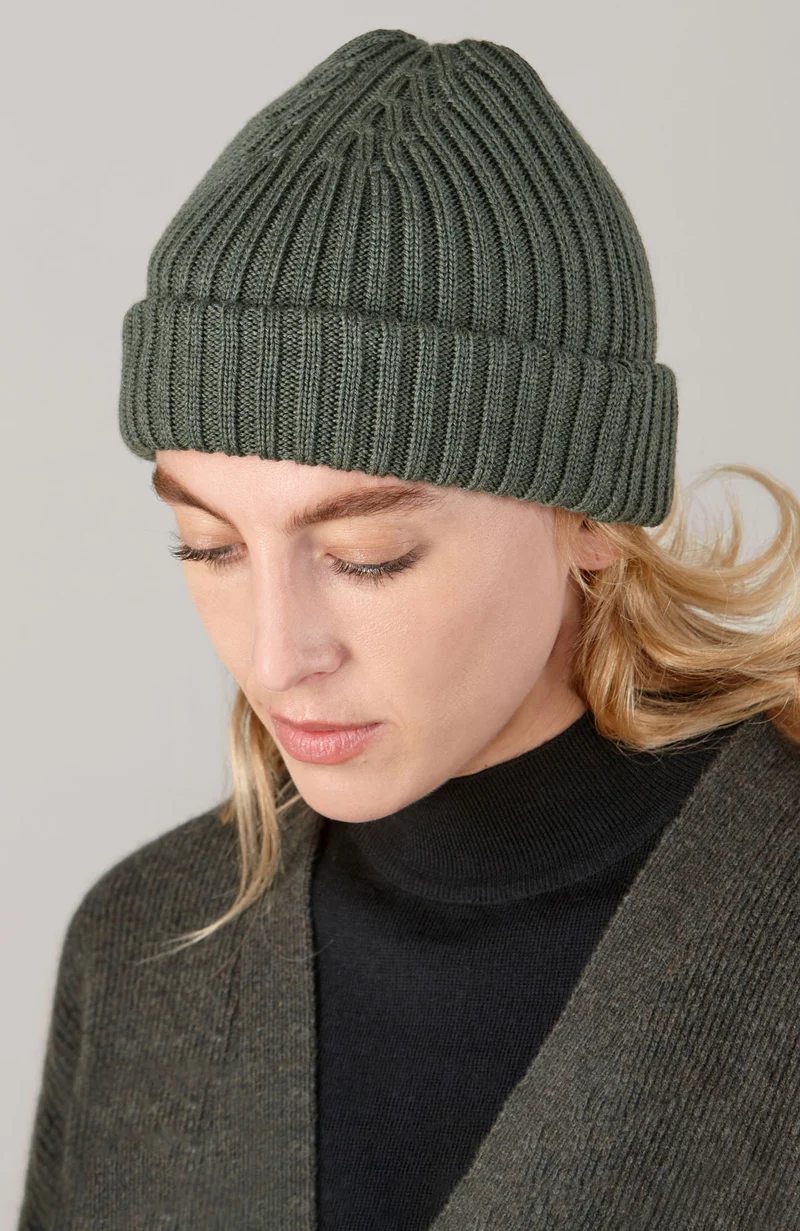 Heavyweight Ribbed Extra Fine Merino Beanie